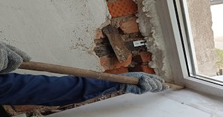Демонтаж оконных откосов по выгодной цене от 513 руб. в Сафоново - Сварной-Сфн